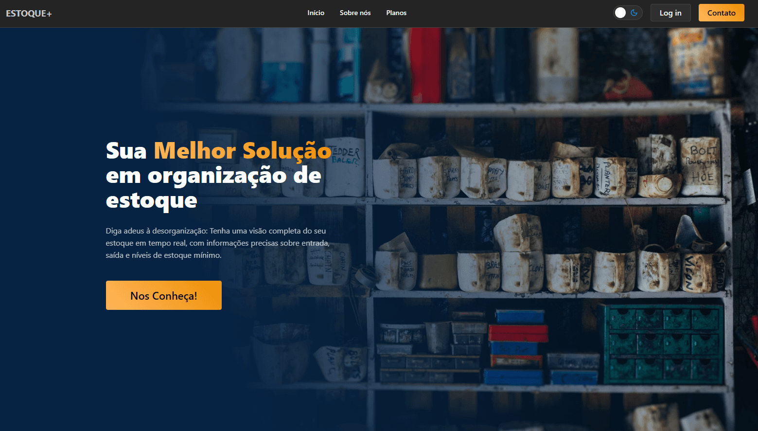 Screenshot do projeto Estoque+